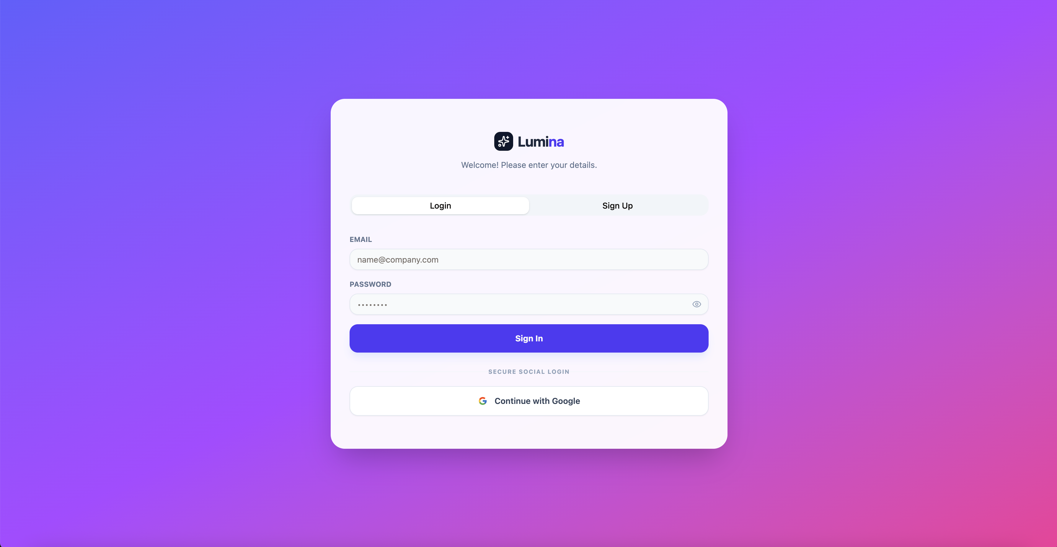 Lumina — AI Platform